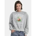 thumbnail image 1 of No Boundaries Graphic Crewneck Sweatshirt, Lightweight, Women's and Women’s Plus, 1 of 5