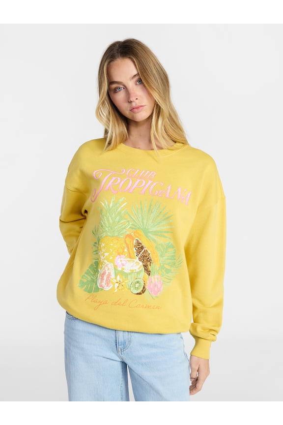 Graphic Crewneck Sweatshirt, Women's and Women's Plus Sizes XXS-4X