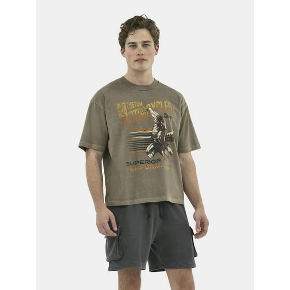 No Boundaries Graphic Crop Tee, Men's & Big Men's