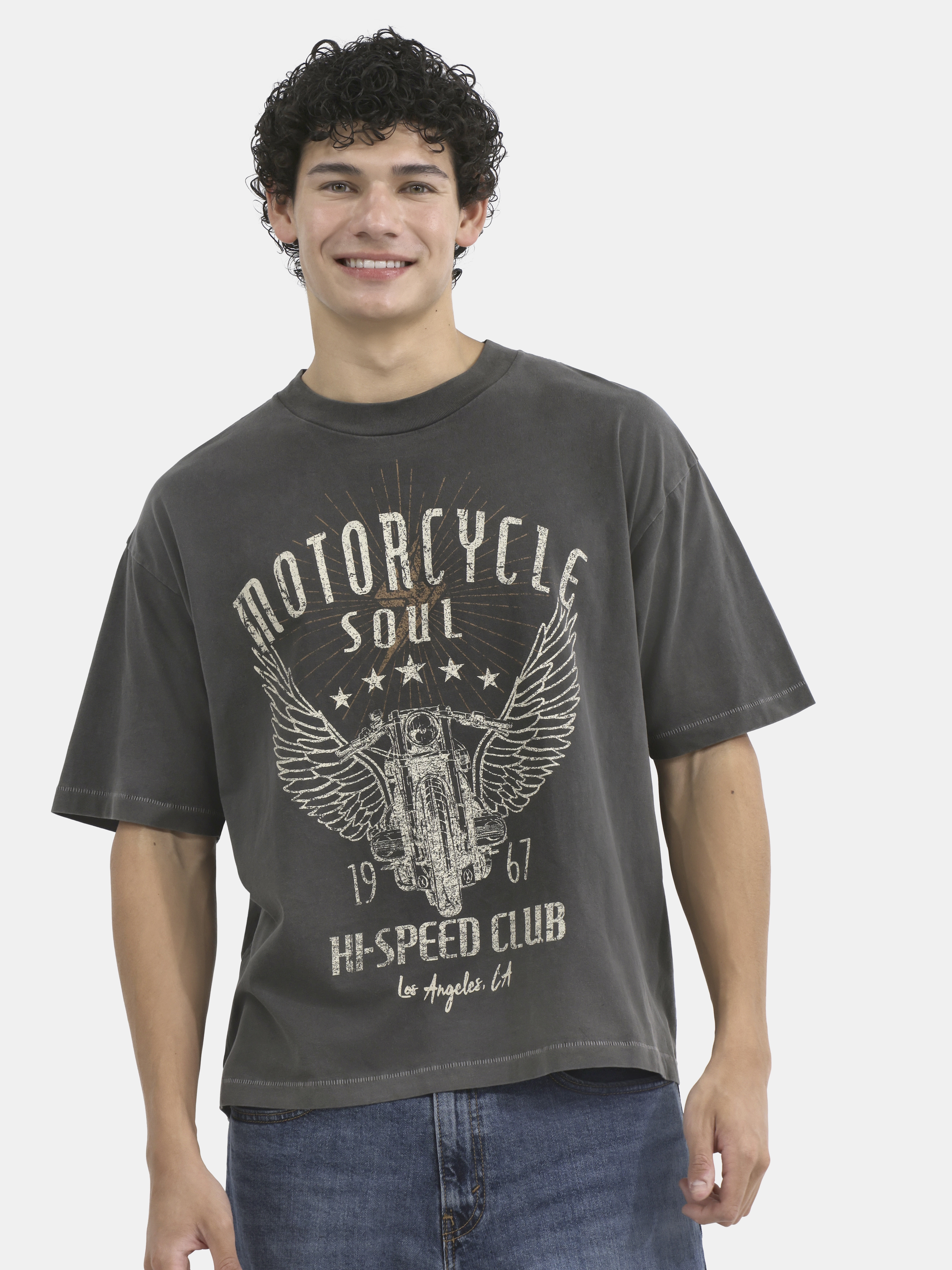 No Boundaries Graphic Crop Tee, Men's & Big Men's