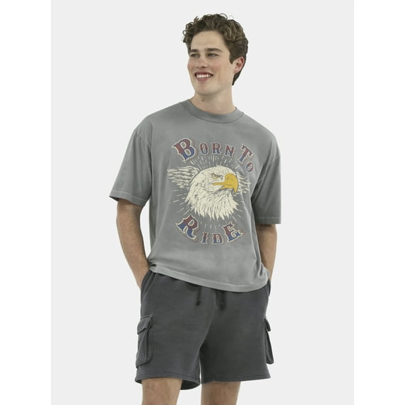 No Boundaries Graphic Crop Tee, Men's & Big Men's