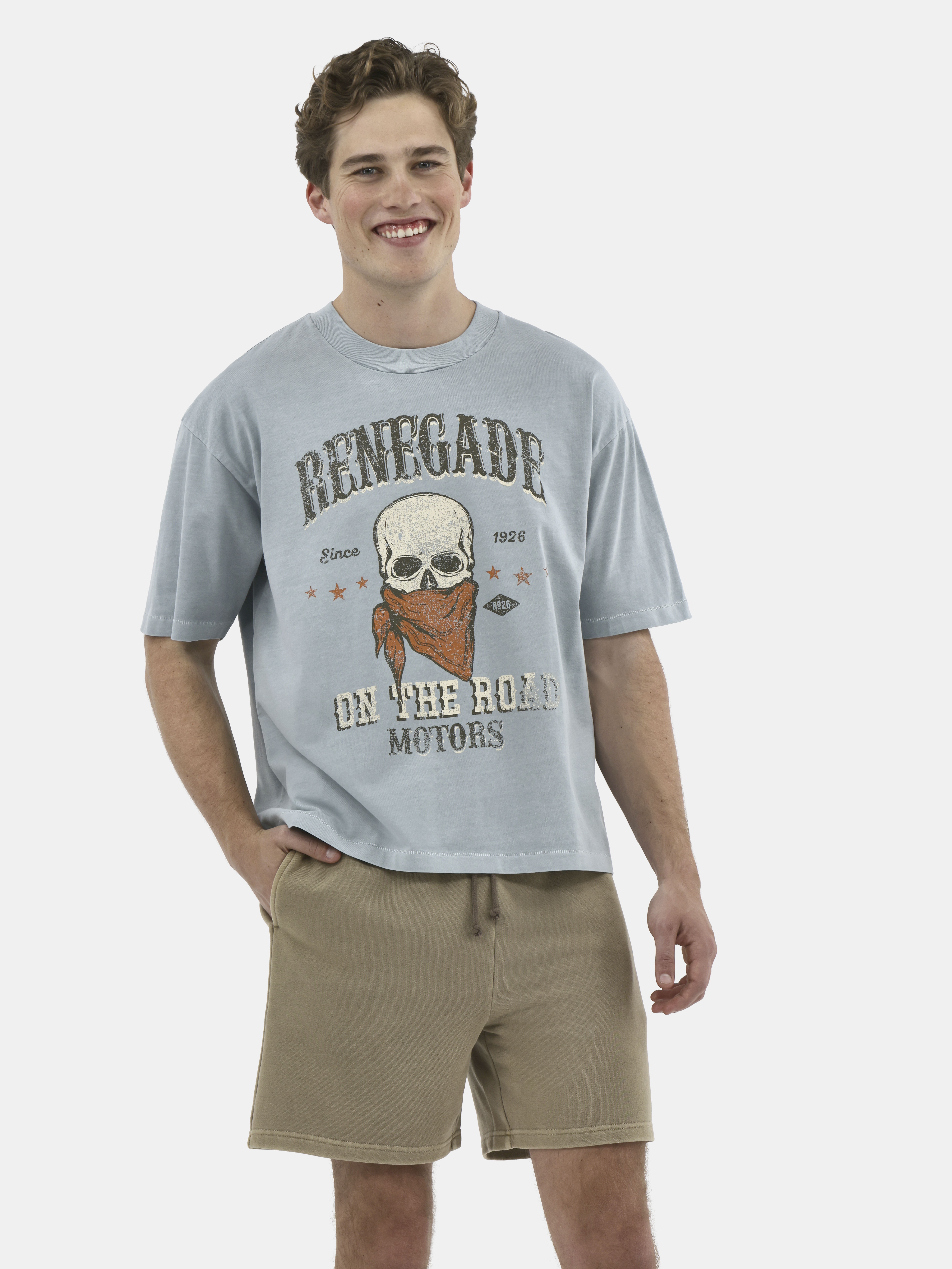No Boundaries Graphic Crop Tee, Men's & Big Men's