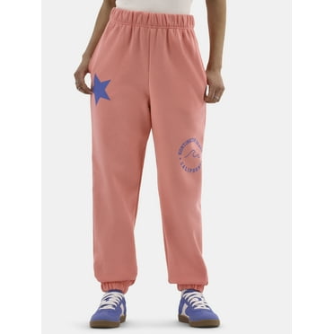 No Boundaries Graphic Fleece Joggers, 28'' Inseam, Women's