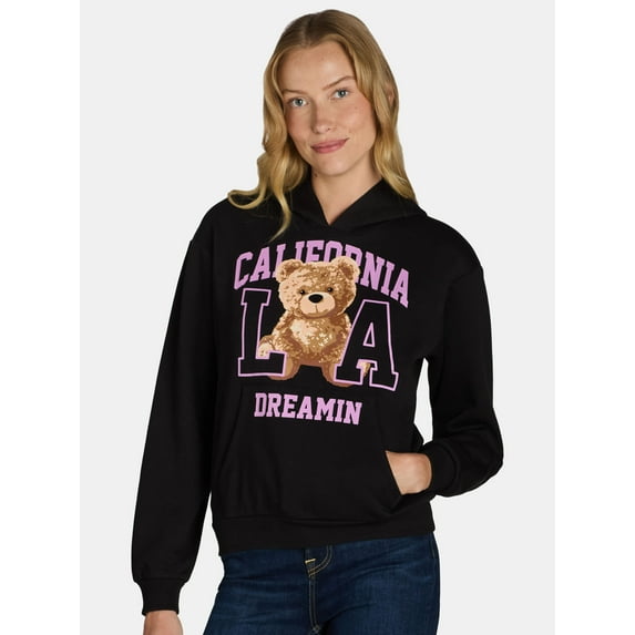 No Boundaries Graphic Hoodie, Women's and Women's Plus