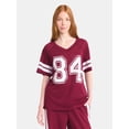 thumbnail image 1 of No Boundaries Graphic Mesh Football Tee, Women's, 1 of 5