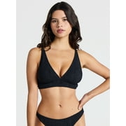 NO BOUNDARIES Crinkle Halter Bikini Top, Women’s