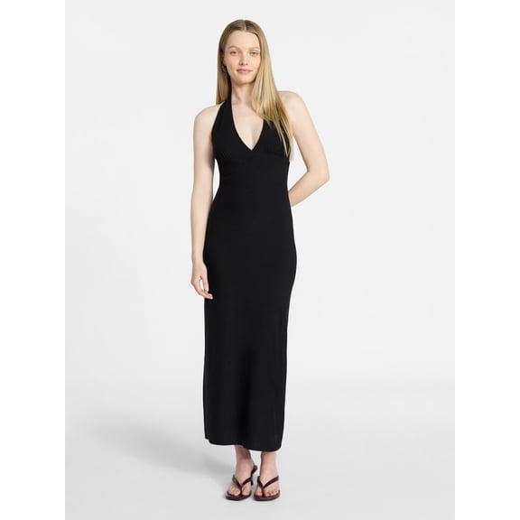 No Boundaries Halter Maxi Dress, Women's & Women's Plus Sizes XXS-4X