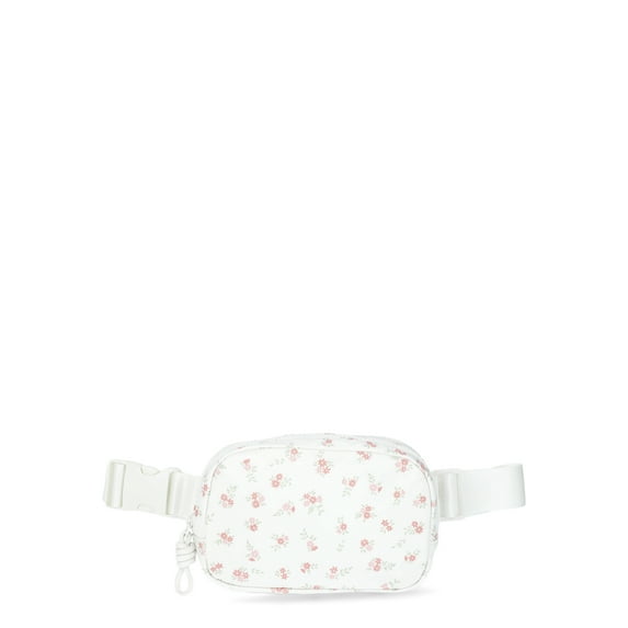 No Boundaries Hands Free Fanny Pack, Ivory Floral, Women’s