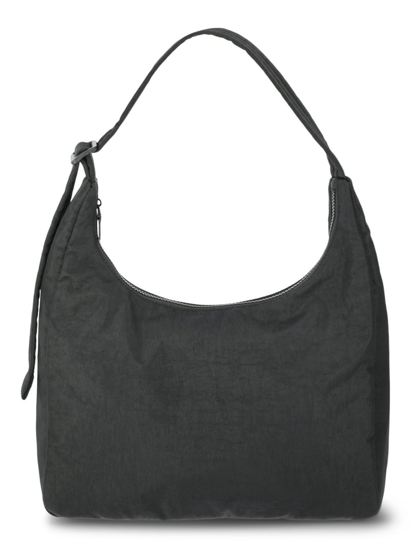 No Boundaries Hands Free XL Hobo Bag, Black, Women's - Walmart.com