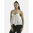 thumbnail image 1 of No Boundaries Hanky Hem Cami with Lace, Women's, 1 of 5