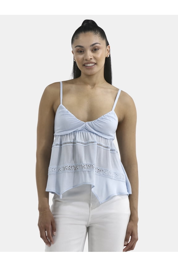 Hanky Hem Cami with Lace, Women's