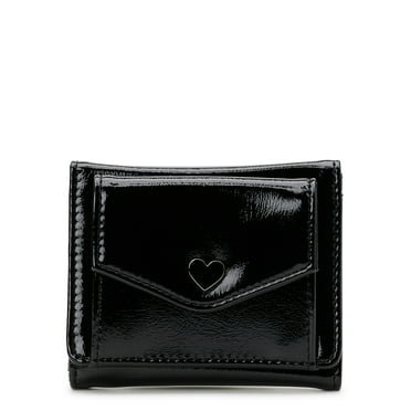 No Boundaries Heart Casual Trifold Wallet, Black