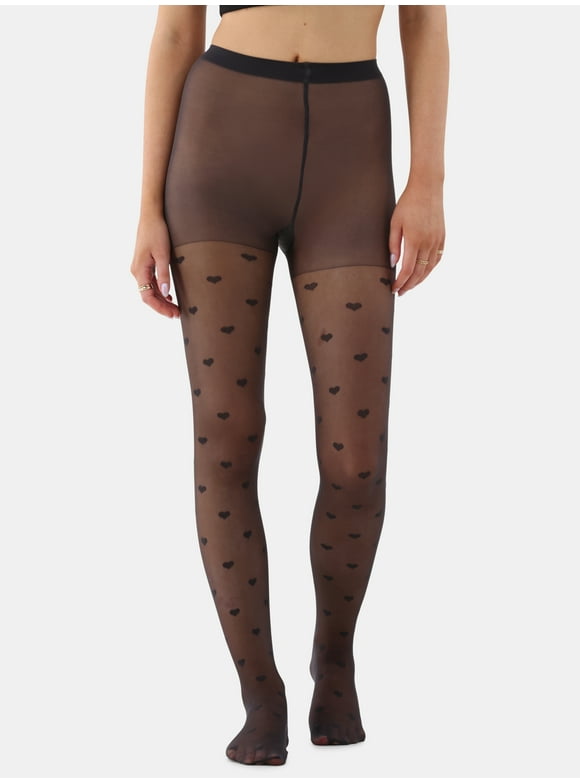 No Boundaries Hearts Tights, Women's