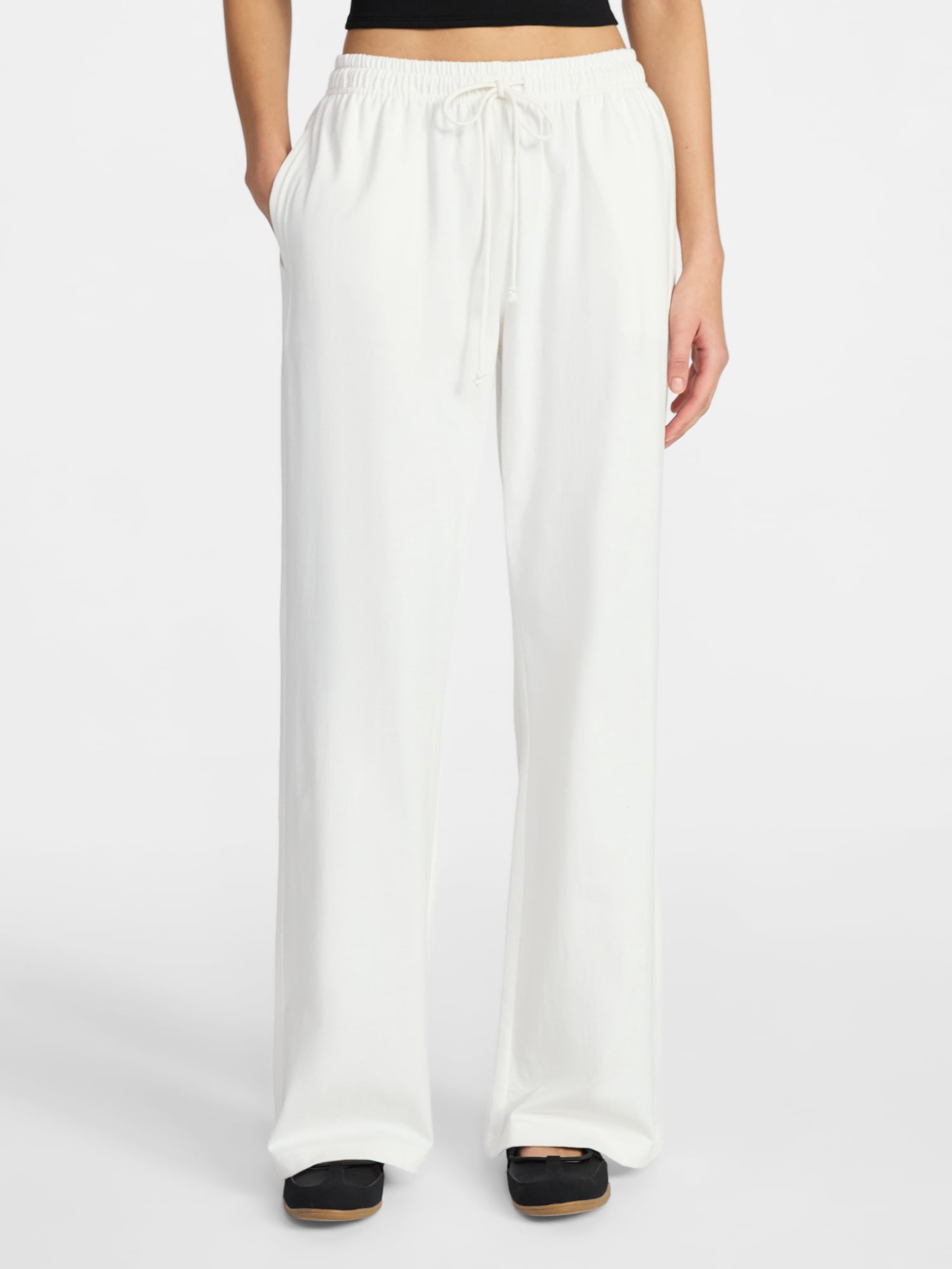 Cotton Jersey Drawstring Pants, 31.5'' Inseam, Women's XXS-XXL