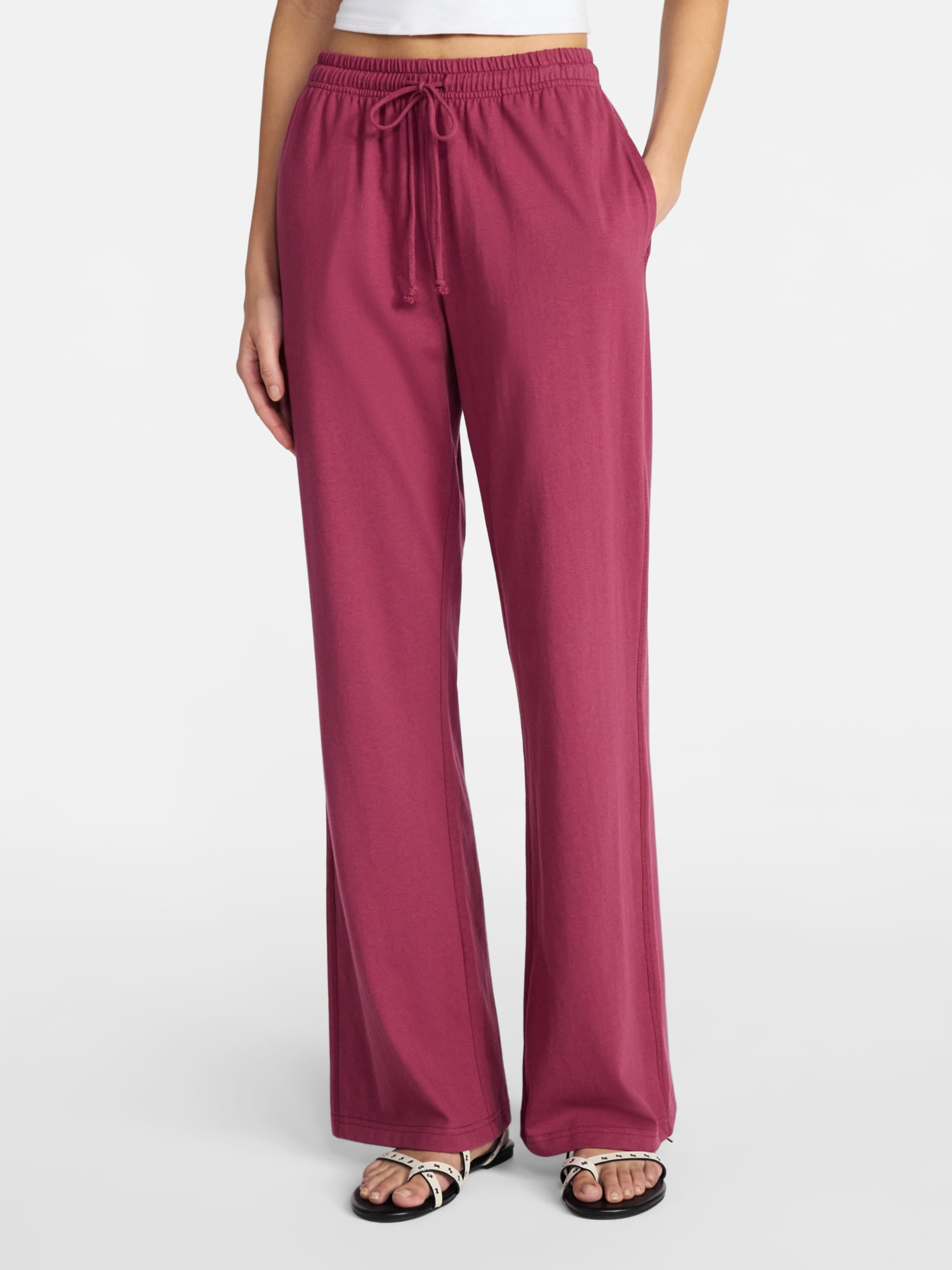Cotton Jersey Drawstring Pants, 31.5'' Inseam, Women's XXS-XXL