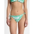 thumbnail image 1 of No Boundaries Hibiscus Printed Side Tie Bikini Bottoms, Women’s, 1 of 5