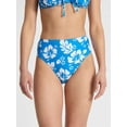 thumbnail image 1 of No Boundaries Hibiscus Printed Bikini Bottoms, Women’s, 1 of 5