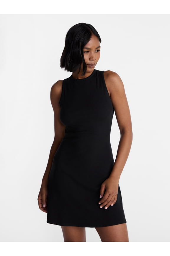 High Neck Mini Dress, Women's XXS-XXL
