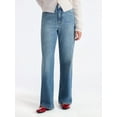 thumbnail image 1 of No Boundaries High Rise Baggy Wide Leg Jeans, 32" Inseam, Women's and Women's Plus XXS-4X, 1 of 5