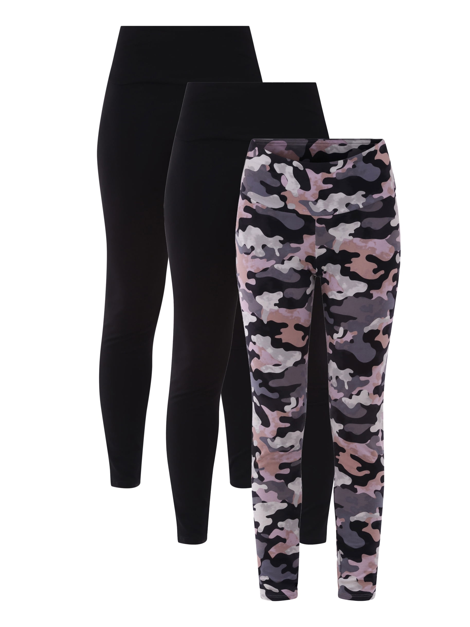No Boundaries High Rise Leggings 27 Inseam 3 Pack Walmart com No Boundaries High Rise Leggings 27 Inseam 3 Pack Walmart com