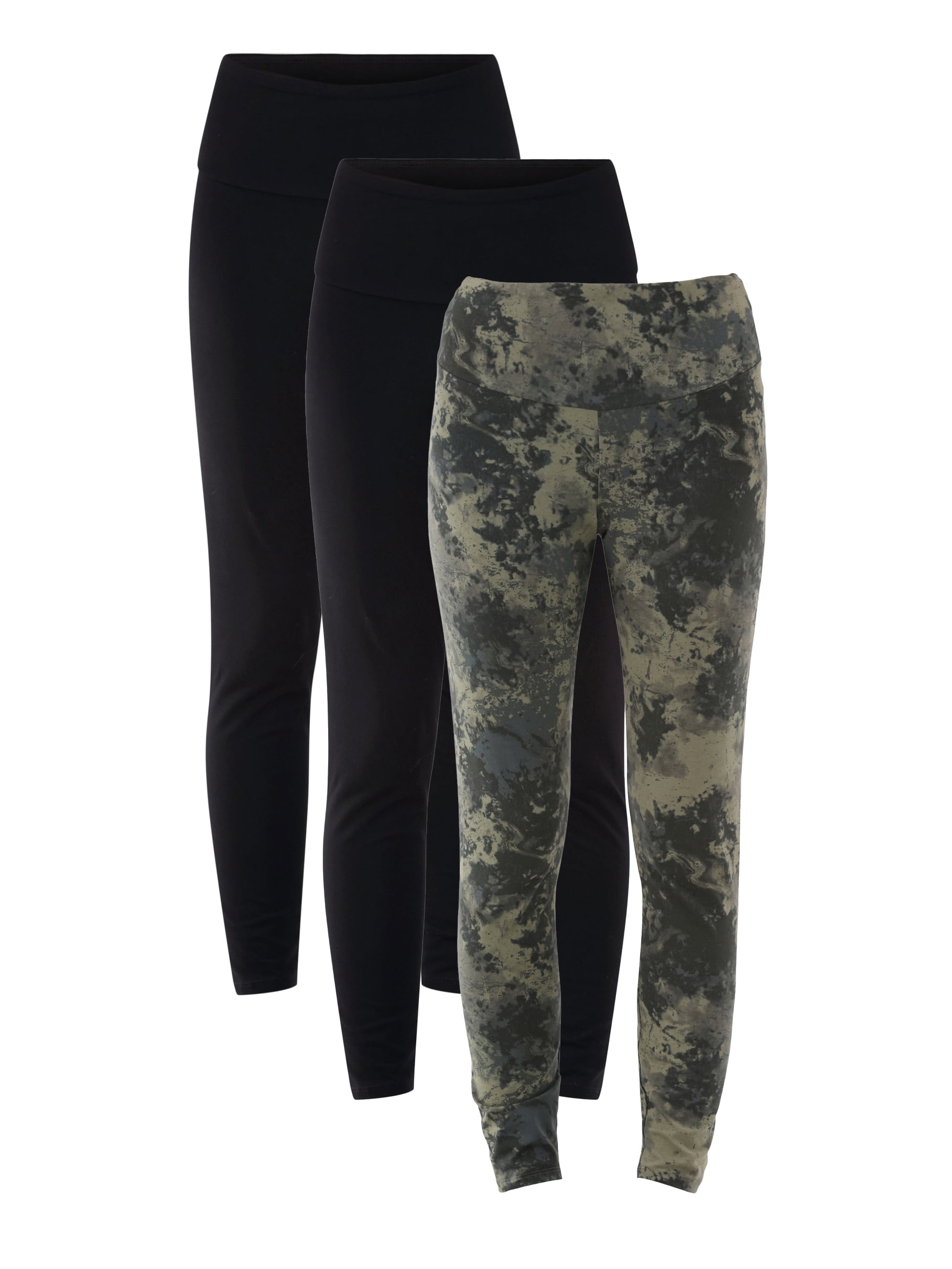 No Boundaries Womens Juniors High-Rise Ankle Leggings, 3-Pack, Sizes XS-XXL