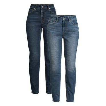 No Boundaries High Rise Skinny Jeans, 28.5” Inseam, 1 or 2-Pack, Women’s and Women's Plus