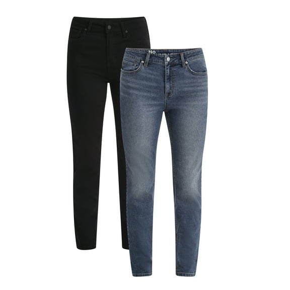 No Boundaries High Rise Skinny Jeans, 29” Inseam, 1 or 2-Pack, Women’s