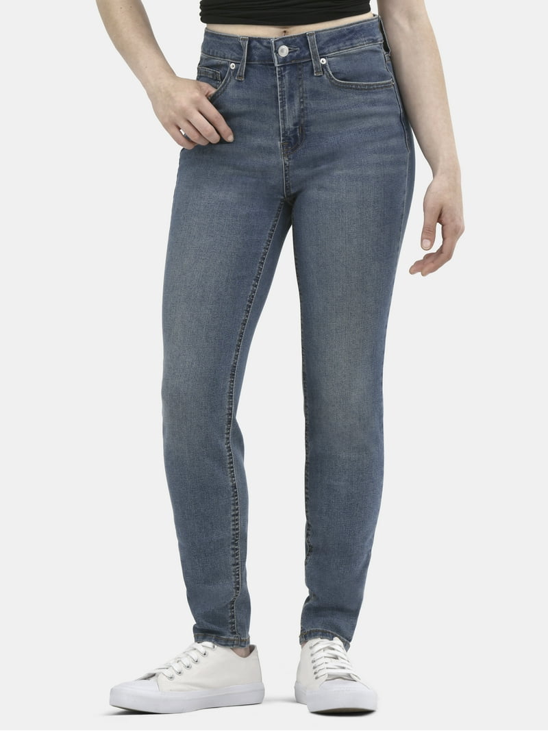 No Boundaries Women's High Rise Skinny Jeans Inseam