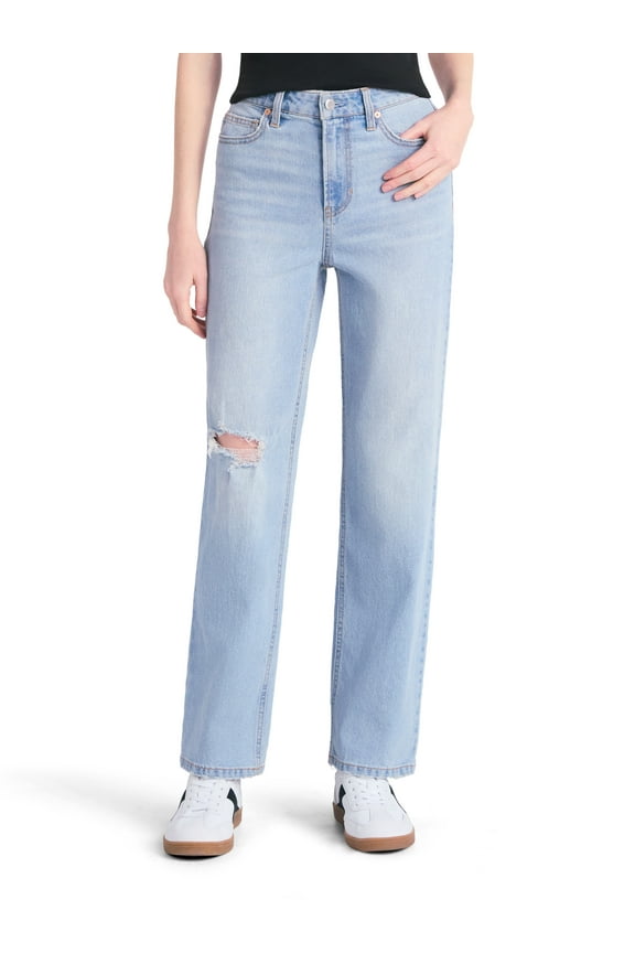 High-Rise Straight Leg Jeans, 32” Inseam, Women’s