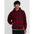 thumbnail image 1 of No Boundaries Holiday Boxy Fit Oversized Fleece Hoodie, Men's Sizes XS-4XLT, 1 of 5