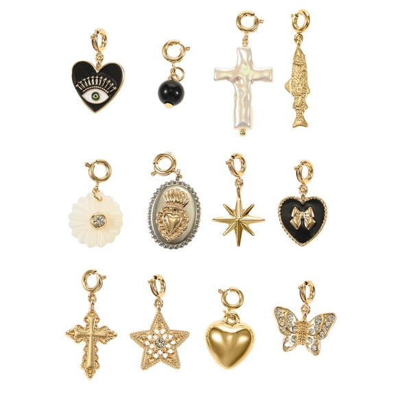 No Boundaries Holiday Gifting 12 Days of Charms Goldtone Set