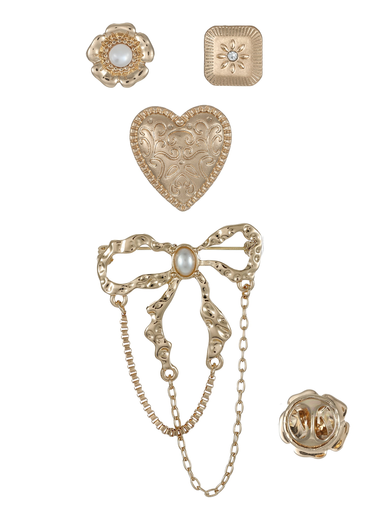 No Boundaries Holiday Gifting Heart Brooch Set