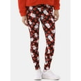 thumbnail image 1 of No Boundaries Holiday Printed Ankle Leggings, Women's and Women's Plus, 1 of 5