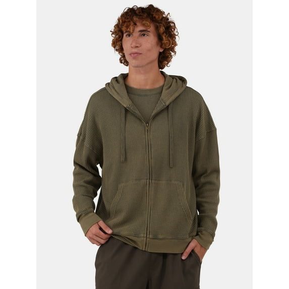 No Boundaries Hooded Thermal Shirt Hoodie, Men's & Big Men's, Sizes XS-5XL
