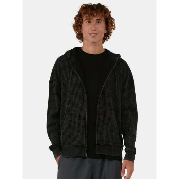 No Boundaries Hooded Thermal Shirt Hoodie, Men's & Big Men's, Sizes XS-5XL