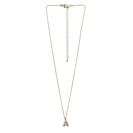 No Boundaries Women’s Initial A Pave Stones Necklace