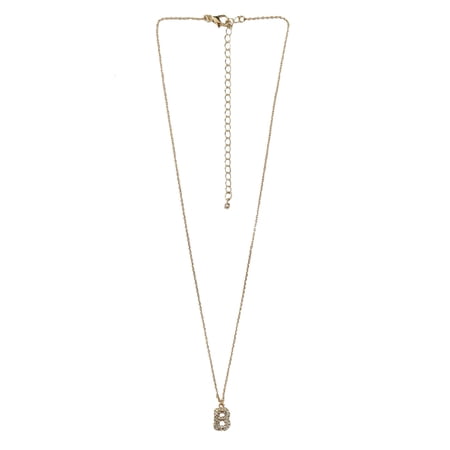 No Boundaries Women’s Initial B Pave Stones Necklace