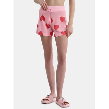 No Boundaries Intarsia Knit Shorts Coverup, 2.5'' Inseam, Women's
