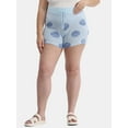 thumbnail image 1 of No Boundaries Intarsia Knit Shorts Coverup, 2.5'' Inseam, Women's, 1 of 5
