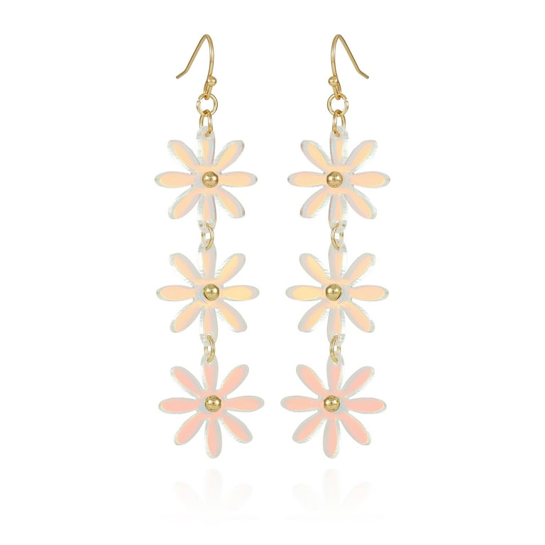 Irredescent gold earrings Irredescent gold earrings
