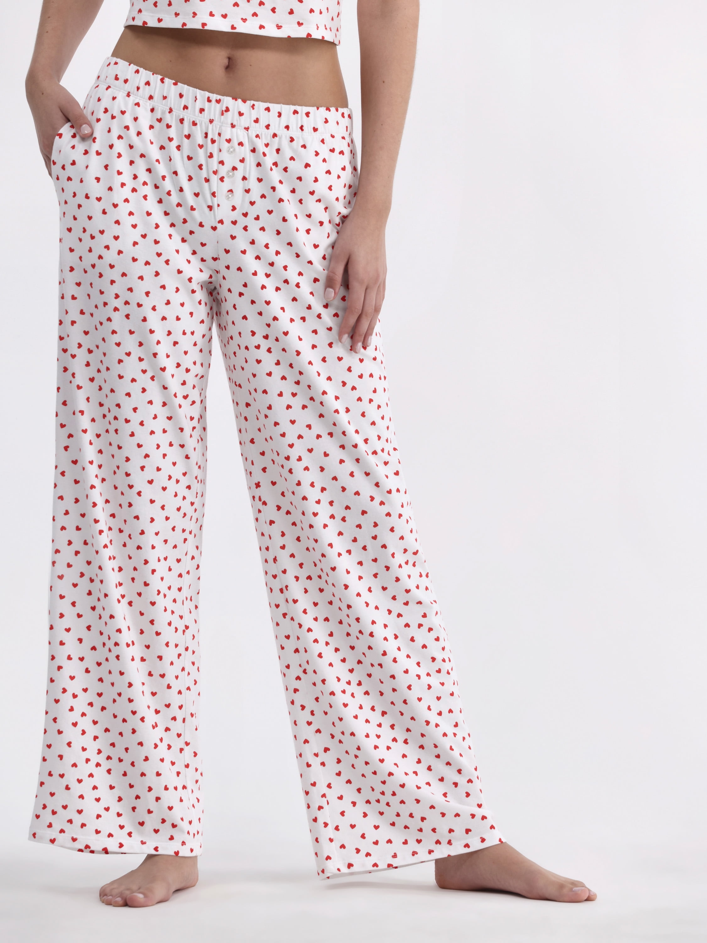 No Boundaries Jersey Sleep Pants, 30” Inseam, Women’s
