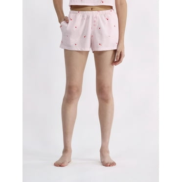 No Boundaries Jersey Sleep Shorts, 2.25'' Inseam, Women’s and Women’s Plus