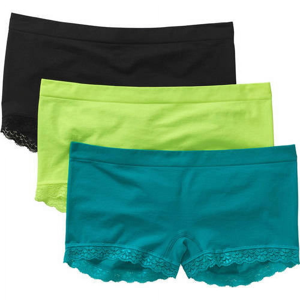 No Boundaries Junior Lace Trim Hipster Panty 3 Pack