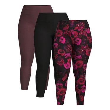 Plus Size Seamless Leggings For Women 1X-4X – Nylon Spandex Casual Leggings By ITZON (Charcoal)