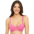 No Boundaries Junior's All Over Floral Lace Push Up Bra, Sizes 32B40DD