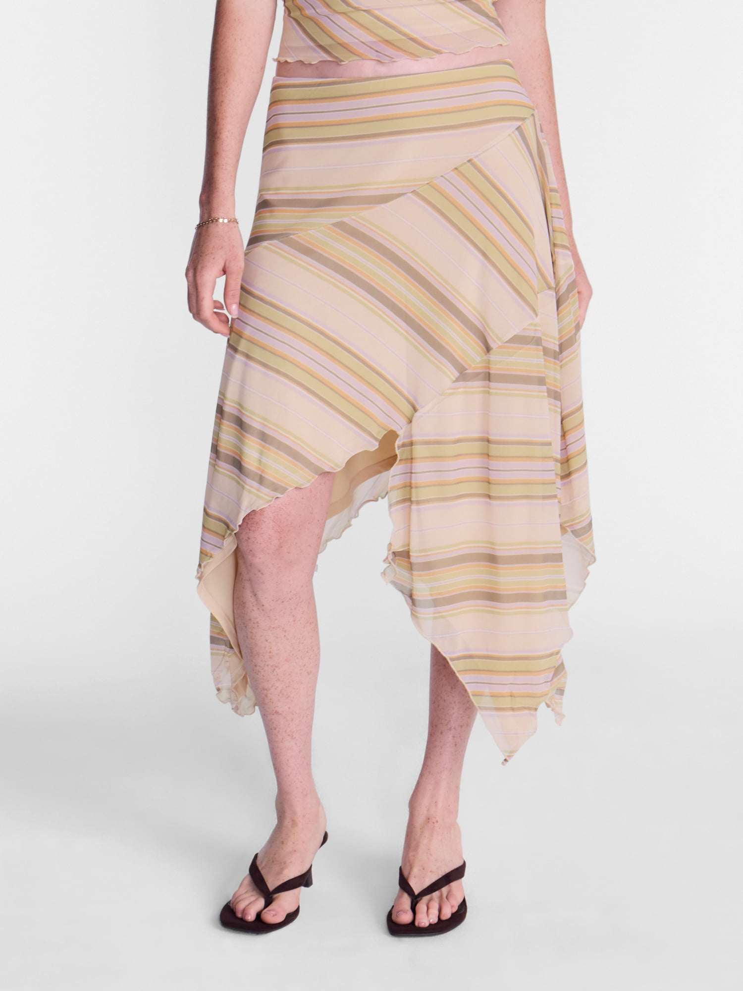 No Boundaries Asymmetrical Midi Skirt, Women’s XXS-XXL