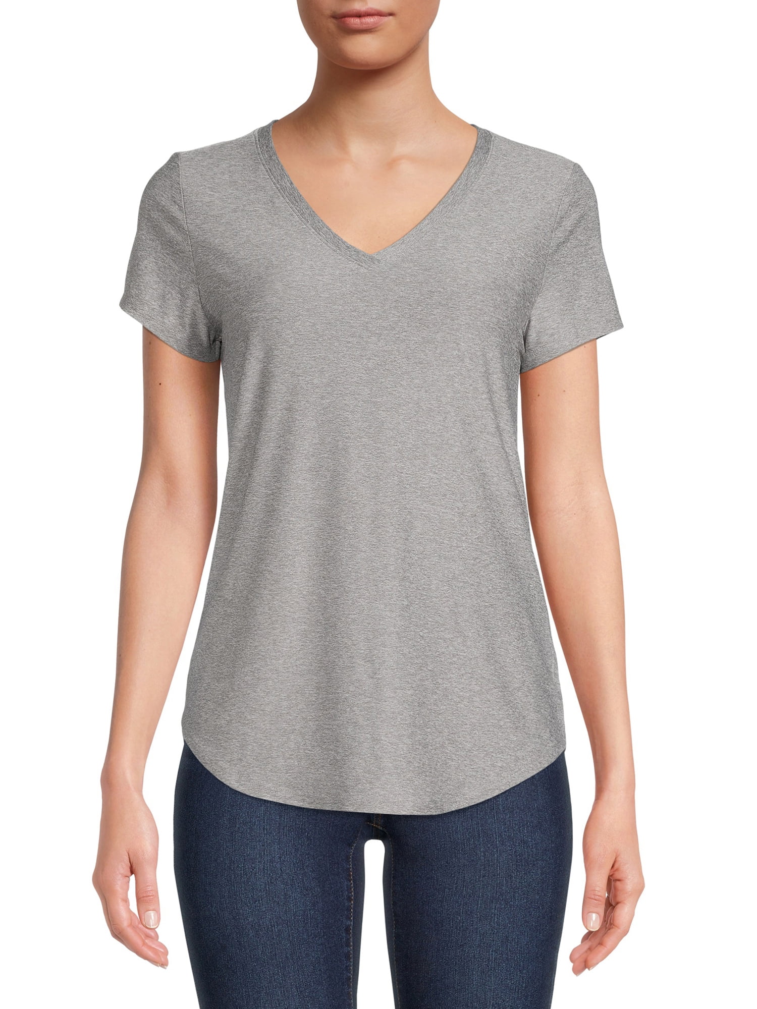 No Boundaries Junior's Brushed VNeck TShirt