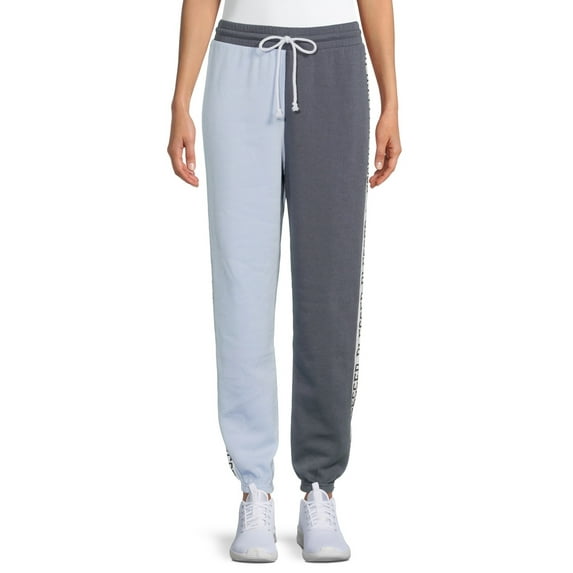 No Boundaries Junior's Colorblocked Graphic Joggers