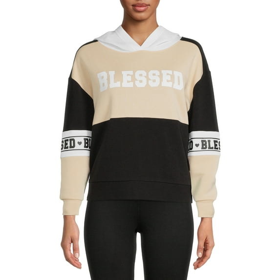 No Boundaries Junior's Colorblocked Hoodie