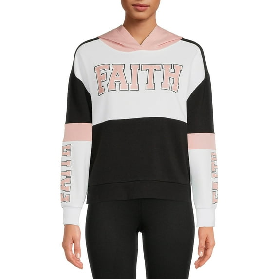 No Boundaries Junior's Colorblocked Hoodie